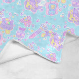 Hurt Bunny Bear Nurse Death Yami Kawaii Fleece Blanket (Made to Order)