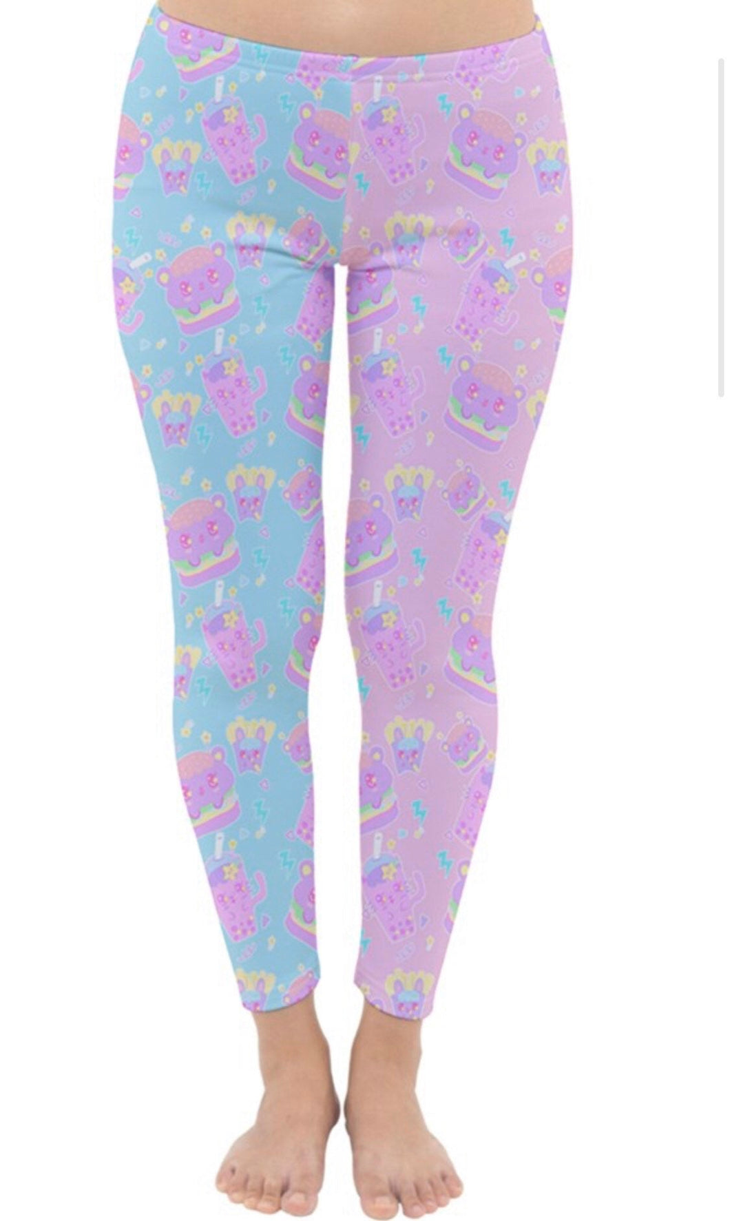 Dreamy Alien Junk Food Party Leggings ver.1 (Made to Order)