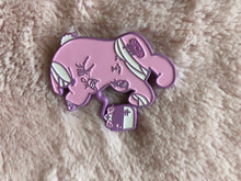 Load image into Gallery viewer, Painfully Hurt Bunny Enamel Pin