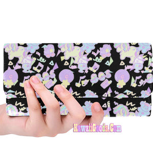 Sweetie Dreams and Trixie 80s Parfait Fairykei Yume Kawaii Pastel Wallet (Made to Order)