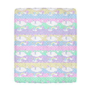Sweetie Dreams and Trixie Yume Kawaii Fairy Kei Fleece Blanket  (Made to Order)