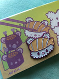 Sushi Bear Enamel Pin