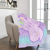 Emotion Bear and Yami Bunny two headed creature Blanket (Made to Order)