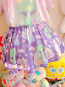 Alien Cutie Reba the alien and Kikko TV skirt (Made to Order)