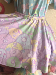 Alien Ice Cream Scoop Monster Party Suspender Skirt (Made to Order)