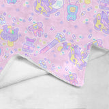 Hurt Bunny Bear Nurse Death Yami Kawaii Fleece Blanket (Made to Order)