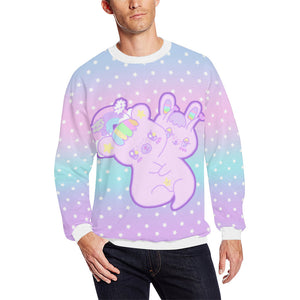 Emotion Bear and Yami Bunny two headed creature Yume kawaii Sweater (Made to Order)