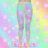 Alien Ice Cream Scoops Monster Party Tights Leggings  (Made to Order)