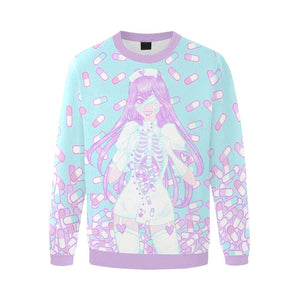 Manic Nurse Falling Pills Aini x Kawaii Goods Collab Sweater (Made to Order)