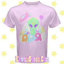 Load image into Gallery viewer, Alien Cutie Reba the alien and Alien Ice Cream Scoops Monster Top (Made to Order)