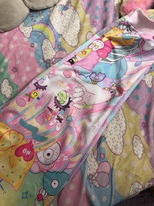 Creme Bunny x Kawaii Goods Decora Girl Party Fuzzy Joggers  (Made to Order)