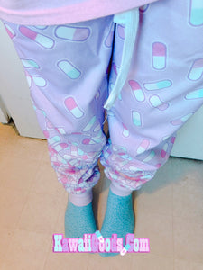 Happy Pills Aini x Kawaii Goods Collab Fuzzy Joggers Pants (Made to Order)