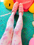 Painfully Hurt Abby Bunny Bandage Yami Kawaii Tights PAIN (Made to Order)