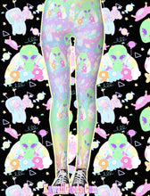 Load image into Gallery viewer, Alien Cutie Reba the alien and Kikko Tv tights or leggings (Made to Order)
