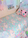 Sweetie Dreams and Trixie Yume Kawaii Fairy Kei Fleece Blanket  (Made to Order)