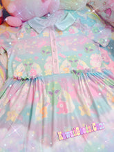 Load image into Gallery viewer, Alien Cutie Reba the alien and Kikko TV Dress (Made to Order)