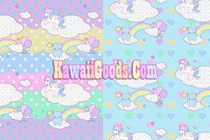 Sweetie Dreams and Trixie Dreamy Clouds Yume Kawaii Puffy Hoodie Jacket (Made to Order)