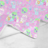Alien Cutie Reba the alien and kikko TV Blanket (Made to Order)
