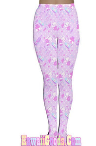 Painfully Hurt Abby Bunny Bandage Yami Kawaii Tights PAIN (Made to Order)