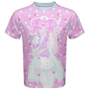 Manic Nurse and Hurt Bunny Aini x Kawaii Goods Collab Shirt (Made to Order)