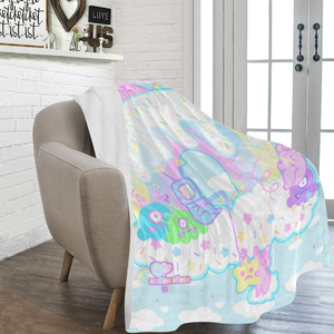 Dreamy Cloud Land Kikko TV and Emotion Bear Blanket (Made to Order)