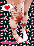 Guro Kawa Painfully Hurt Abby Bunny Bandage Tights  (made to order)