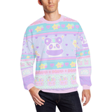 Mimi the alien panda and Emotion Bear Dreamy Sweater (made to order)