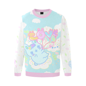 LOVE Balloons Cici Bunny Happy Clouds Sweater
