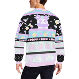 Mimi the alien panda and Emotion Bear Dreamy Sweater (made to order)