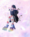 Guro Kawa Painfully Hurt Abby Bunny Bandage Tights  (made to order)