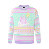 Kawaii Pastel Shooting Star Emotion Bear Fairy Kei Sweater