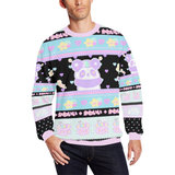 Mimi the alien panda and Emotion Bear Dreamy Sweater (made to order)