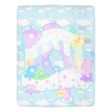 Load image into Gallery viewer, Dreamy Cloud Land Kikko TV and Emotion Bear Blanket (Made to Order)