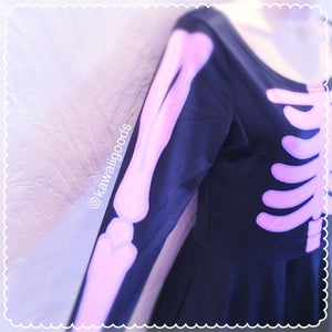 Skeleton Dress, Bone Dress (Made to Order)