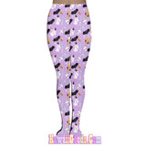 Halloween Sweets Tights, Skeleton Creepy Cute Bat Tights (Made to Order)