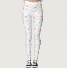 Load image into Gallery viewer, Rainbow Bows Leggings and Tights (Made to Order)