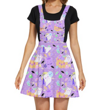 Load image into Gallery viewer, Candy Cementery  Overalls Skirt (made to order)