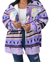 Load image into Gallery viewer, Creepy Cutie  Fleece Fuzzy Jacket (Made to Order)