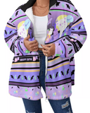 Creepy Cutie  Fleece Fuzzy Jacket (Made to Order)