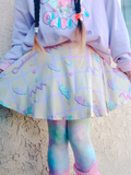 Fairy kei Cutie Grid Suspender Skirt (made to order)
