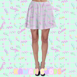 Fairy kei Cutie Grid Suspender Skirt (made to order)