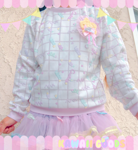 Fairykei Cutie Grid Sweater (made to order)