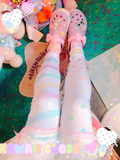 Rainbow Stripe and Stars leggings (made to order)