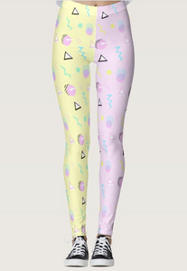 Geometric Inspired Barbie Yume Kawaii Leggings (Made to Order)