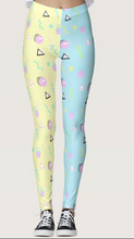 Load image into Gallery viewer, Geometric Inspired Barbie Yume Kawaii Leggings (Made to Order)