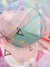 Load image into Gallery viewer, Geometric Inspired Barbie 80s Yume Kawaii Fairykei Hat (Made to Order)