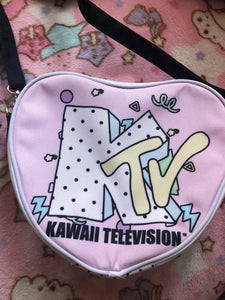 KTV Kawaii Television Heart  bag