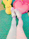 Geometric Heart 80s Yume Kawaii Tights (Made to Order)