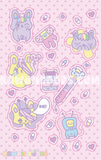 Hurt Bunny Holographic Sticker Sheet
