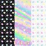 Heart Confetti Party Yume Kawaii Tights (Made to Order)